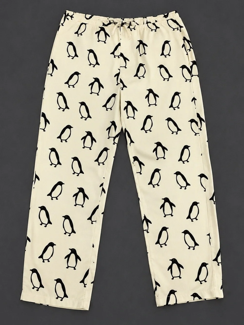 Hanna Andersson Adult Large 100% Cotton Penguin Print Pajama Pants Lounge Sleep